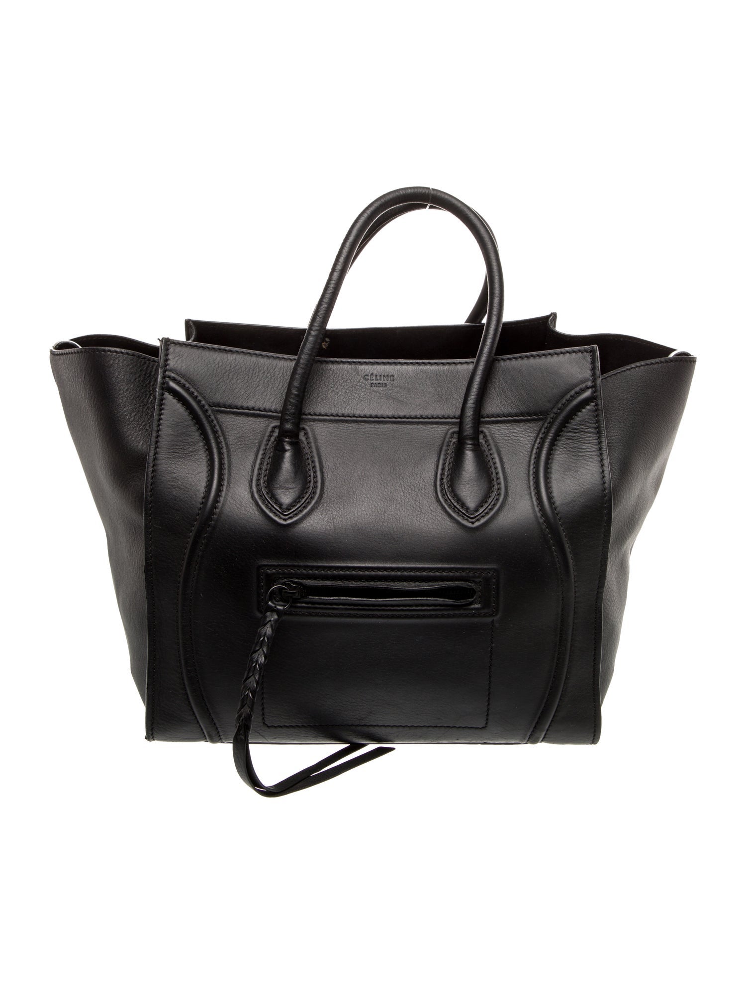Celine Leather Luggage Phantom Medium