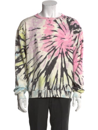 Celine Tie-Dye Print Crew Neck Sweatshirt