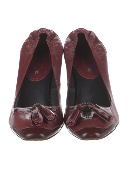 Celine Leather Lasercut Accents Pumps