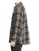 Celine Plaid Print Long Sleeve Western Shirt
