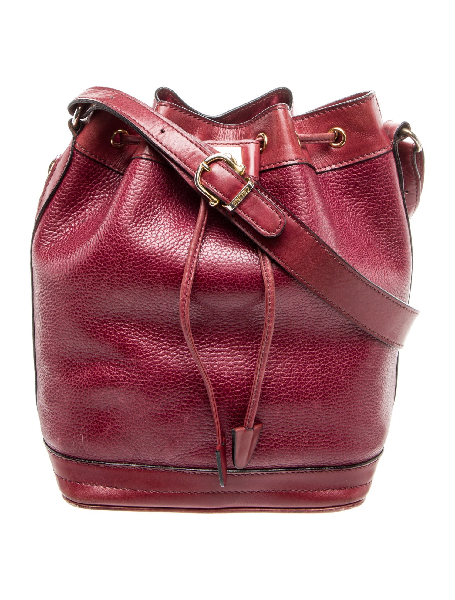 Celine Leather Bucket Bag