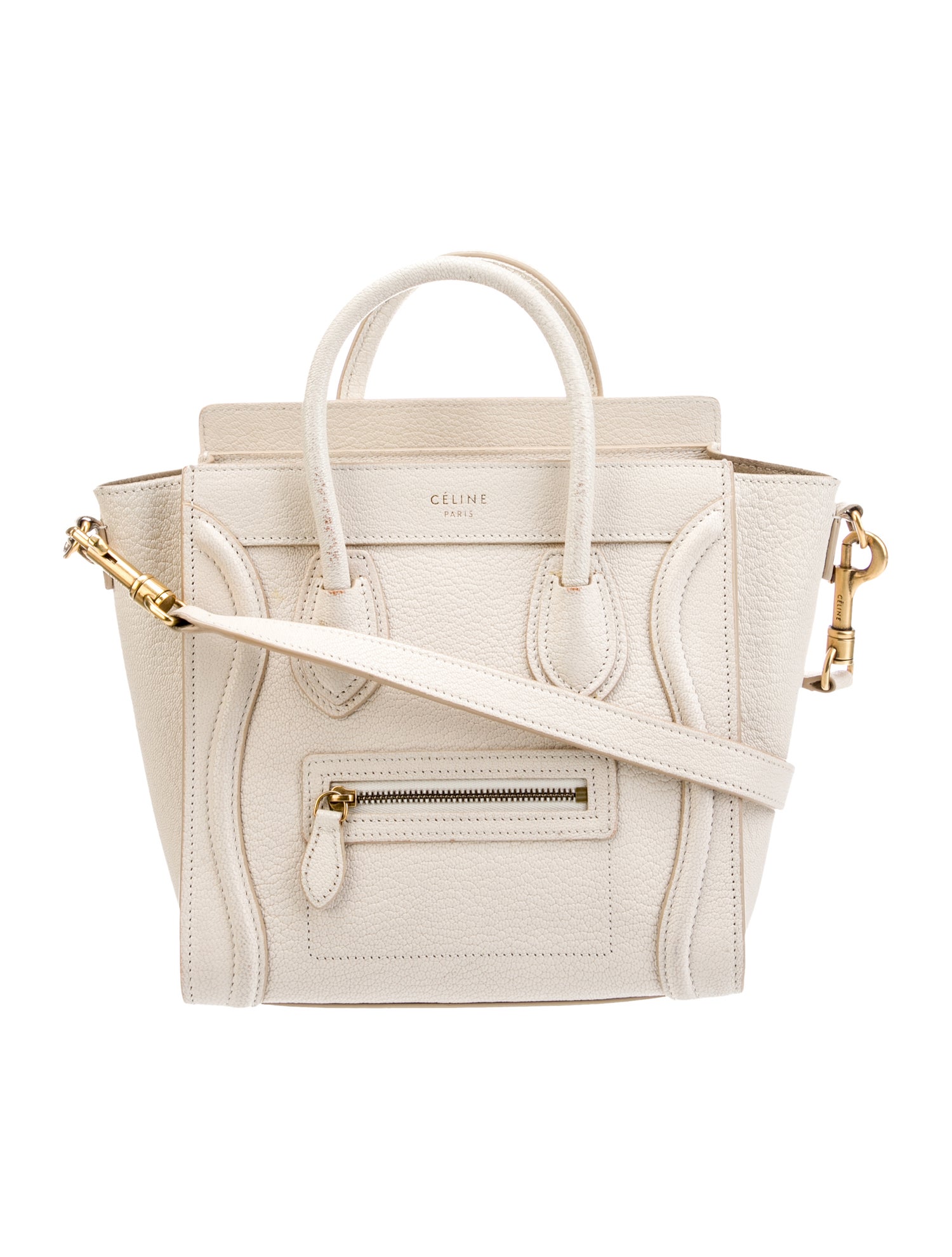 Celine Leather Luggage Nano