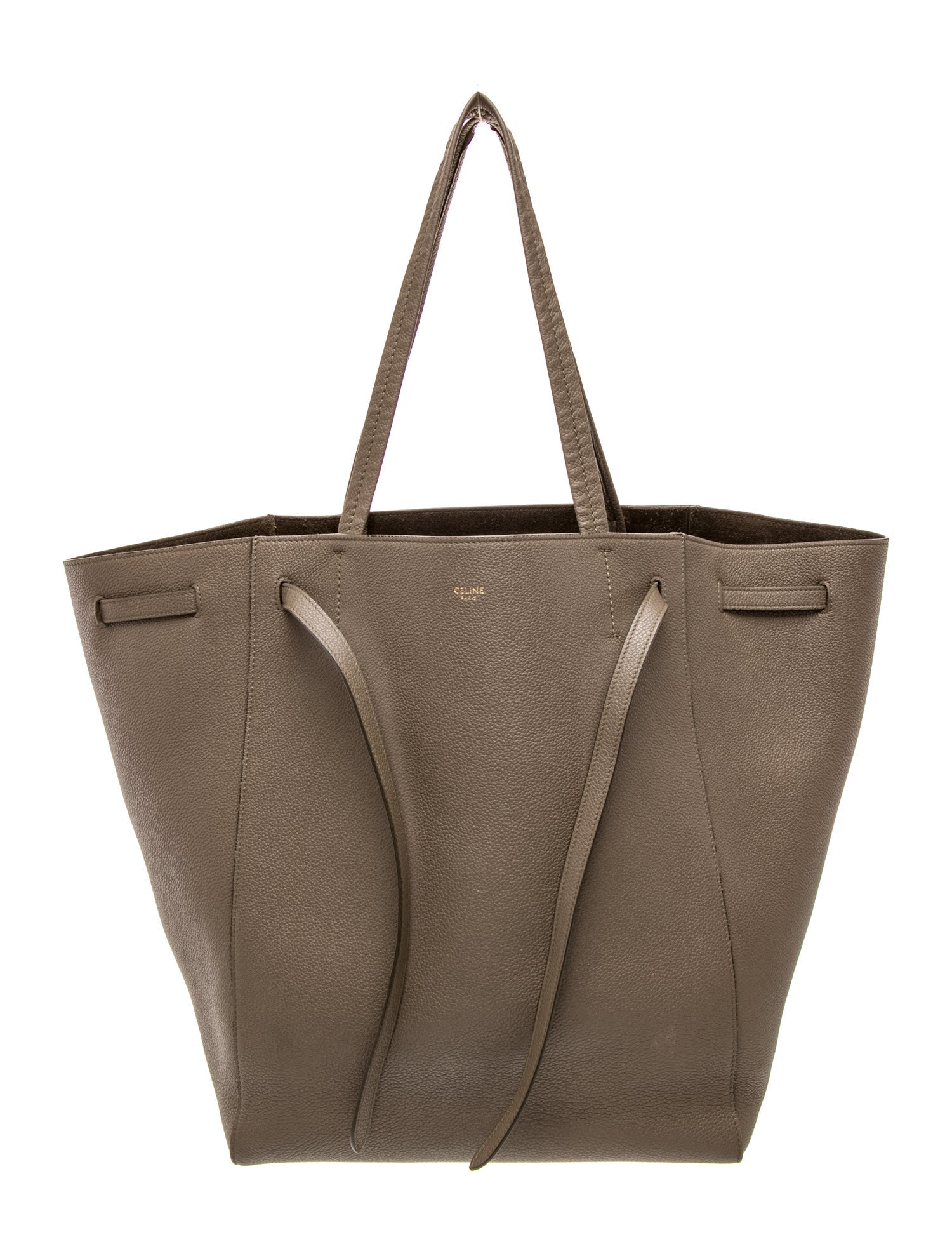 Celine Leather Cabas Phantom w/Belt Small