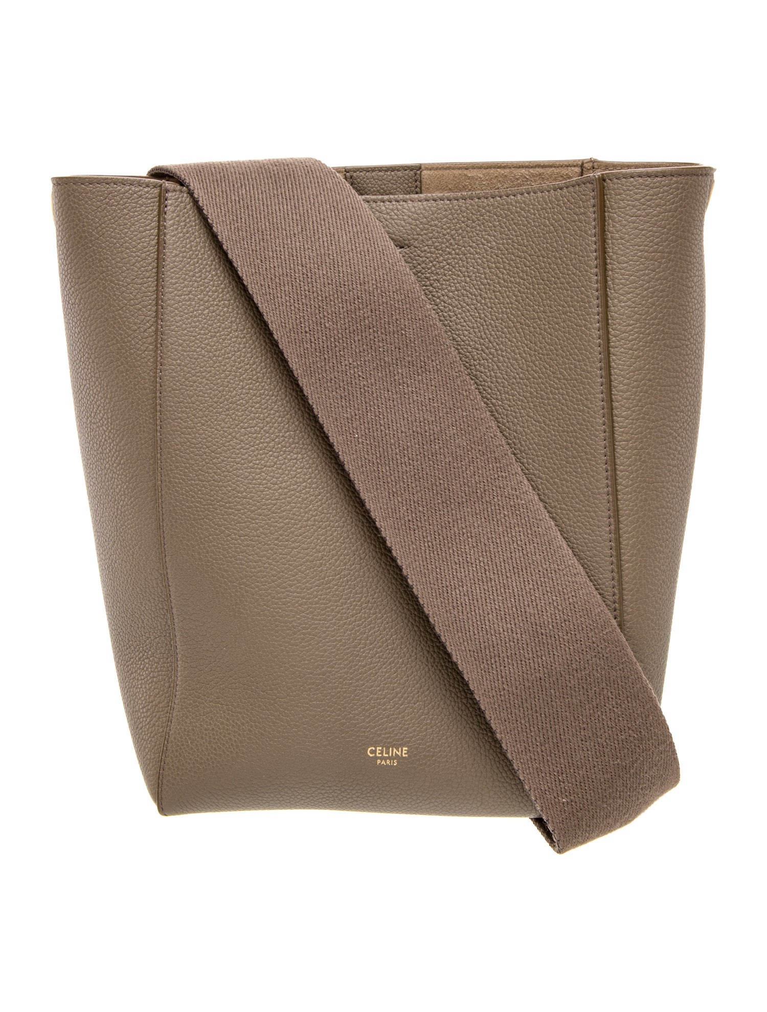 Celine Leather Seau Sangle