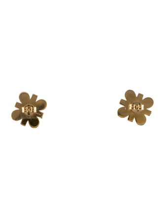 Celine Strass Daisy Stud Earrings