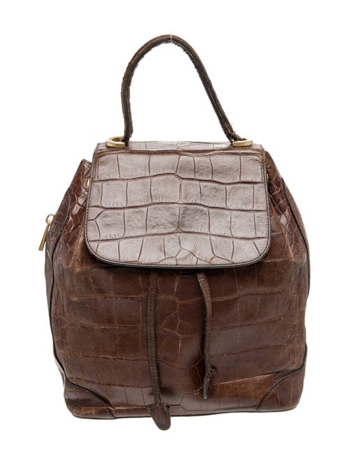 Celine Embossed Leather Backpack