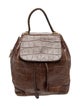 Celine Embossed Leather Backpack