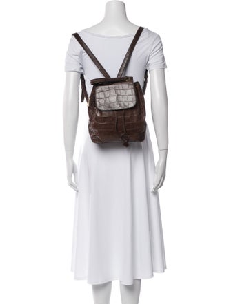 Celine Embossed Leather Backpack