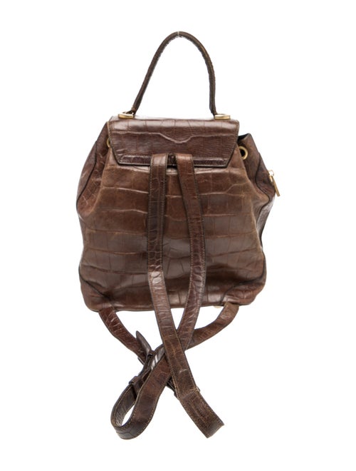 Celine Embossed Leather Backpack