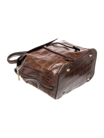 Celine Embossed Leather Backpack