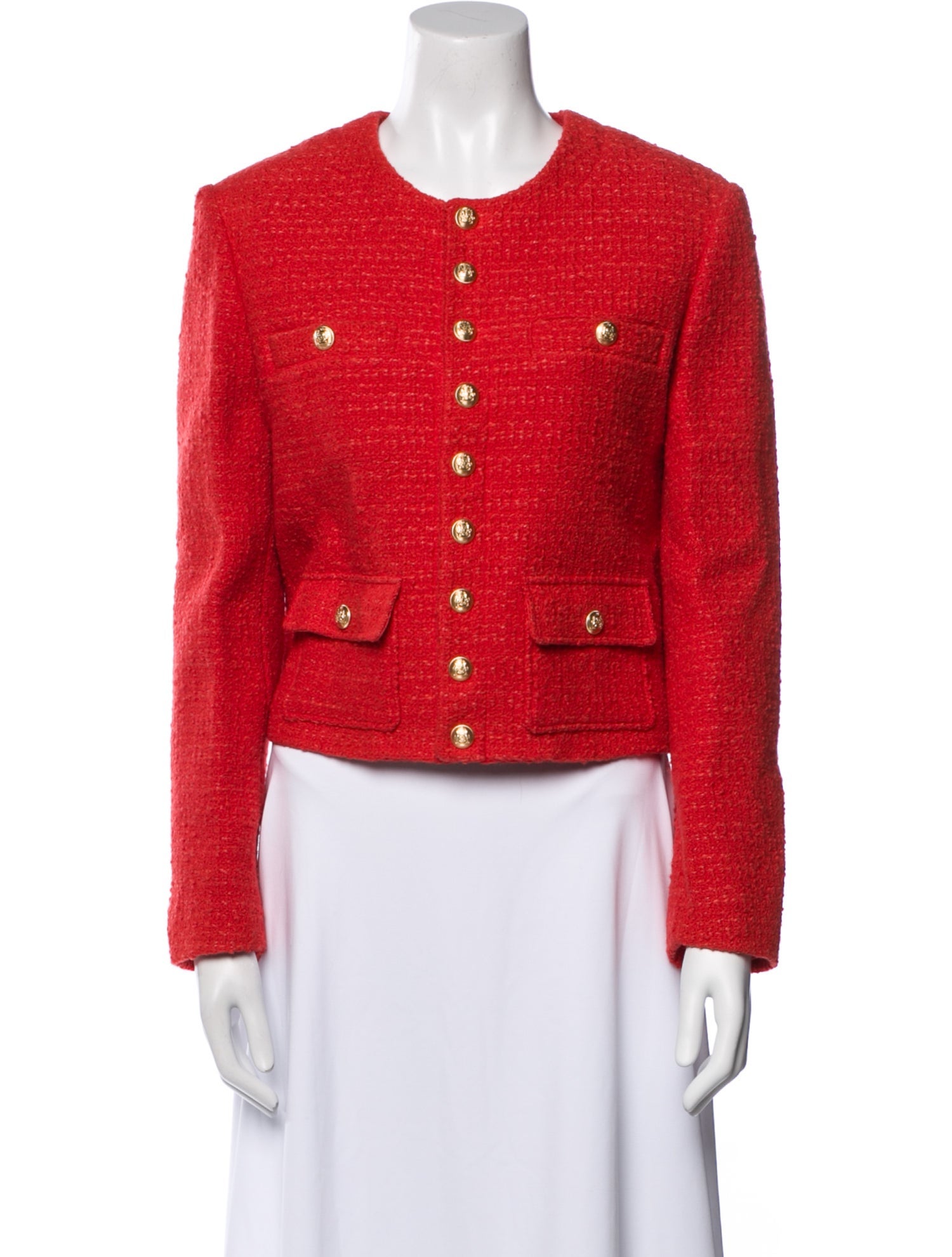 Celine Wool Tweed Pattern Evening Jacket