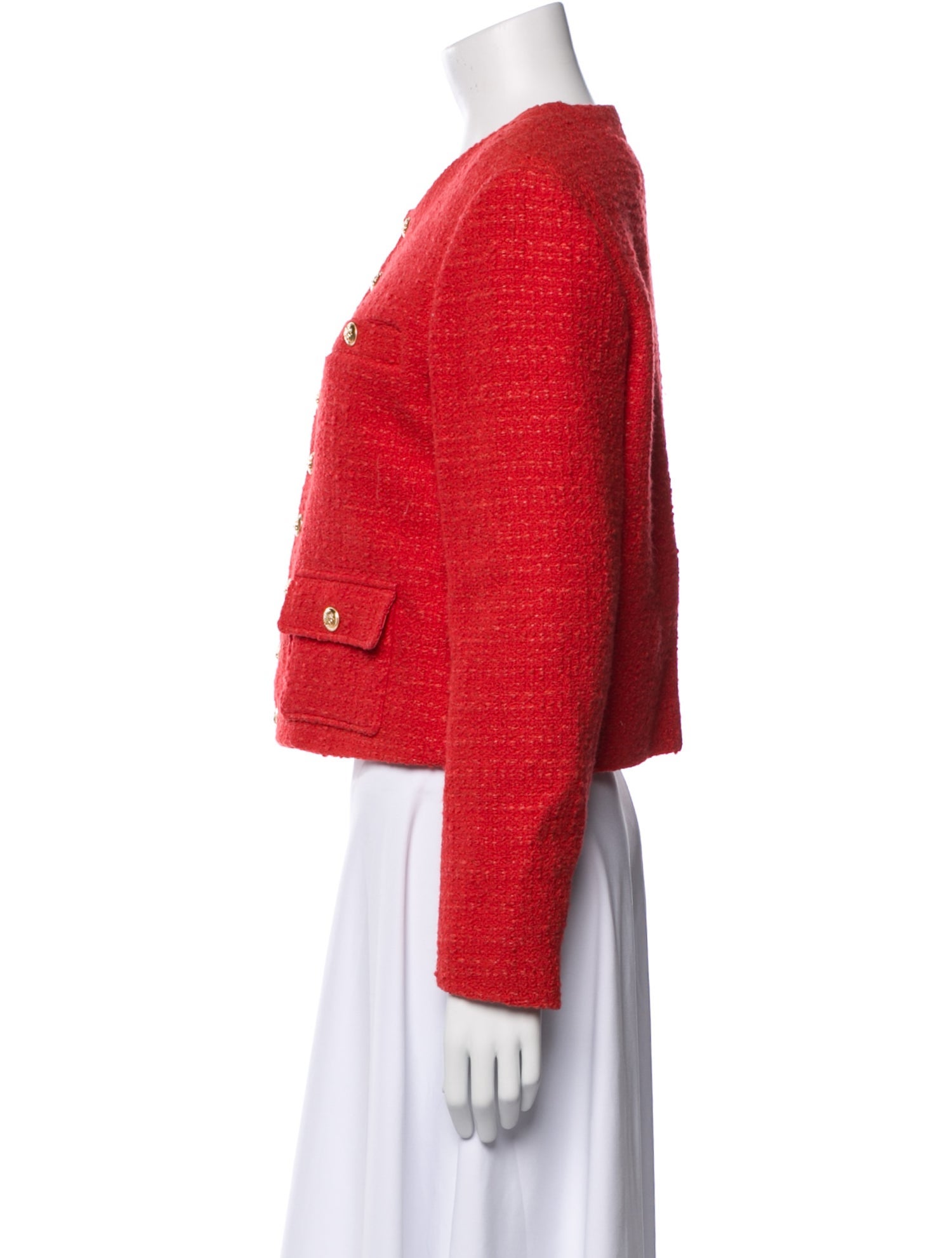 Celine Wool Tweed Pattern Evening Jacket