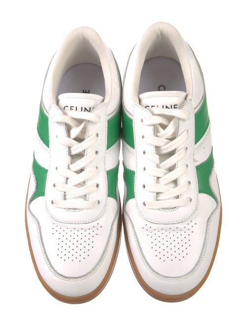 Celine Leather Colorblock Pattern Sneakers