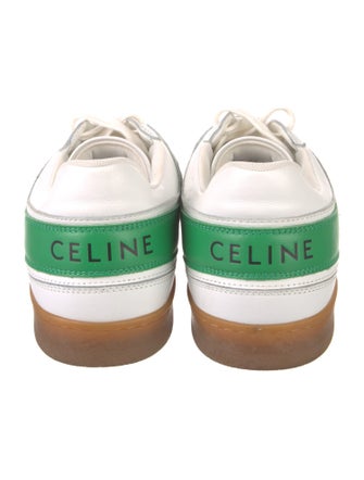 Celine Leather Colorblock Pattern Sneakers
