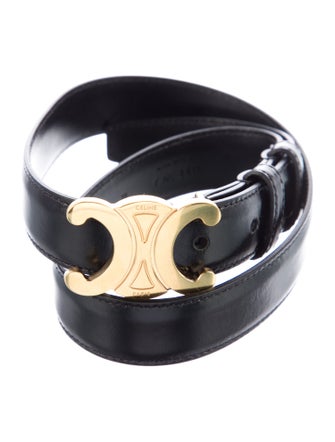 Celine Skinny Leather Waist Belt