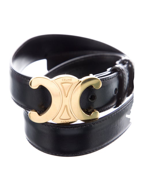 Celine Skinny Leather Waist Belt