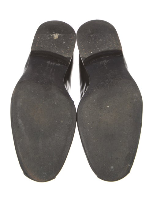 Celine Leather Chain-Link Accents Loafers