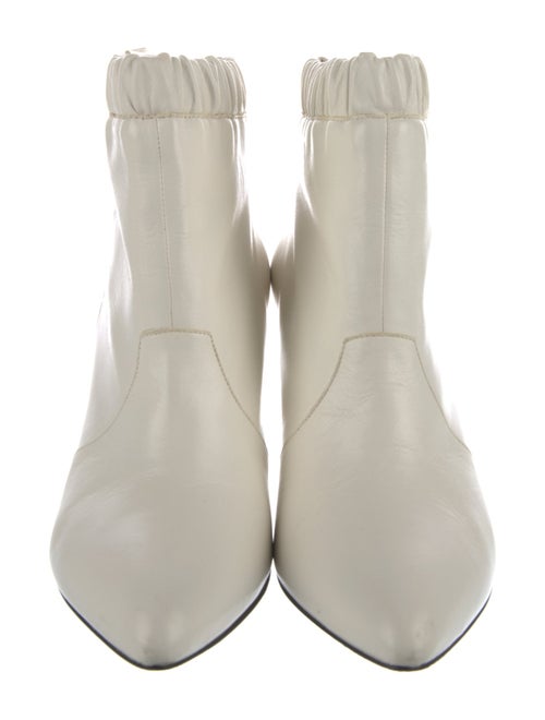 Celine Leather Ruffle Embellishment Boots