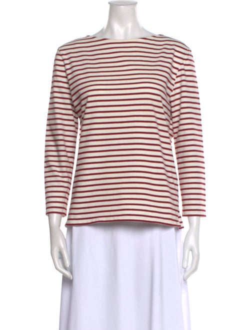 Celine Striped Bateau Neckline Top