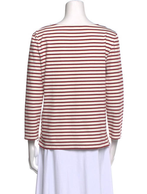 Celine Striped Bateau Neckline Top