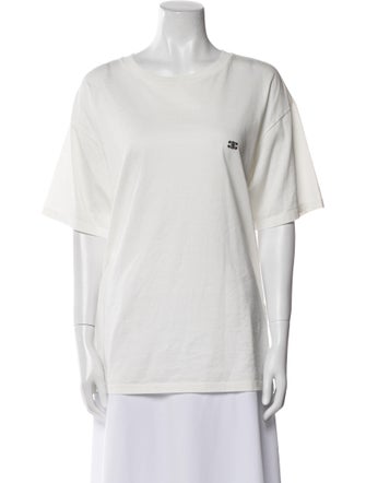 Celine Scoop Neck Short Sleeve T-Shirt