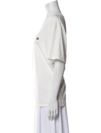 Celine Scoop Neck Short Sleeve T-Shirt