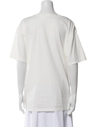 Celine Scoop Neck Short Sleeve T-Shirt