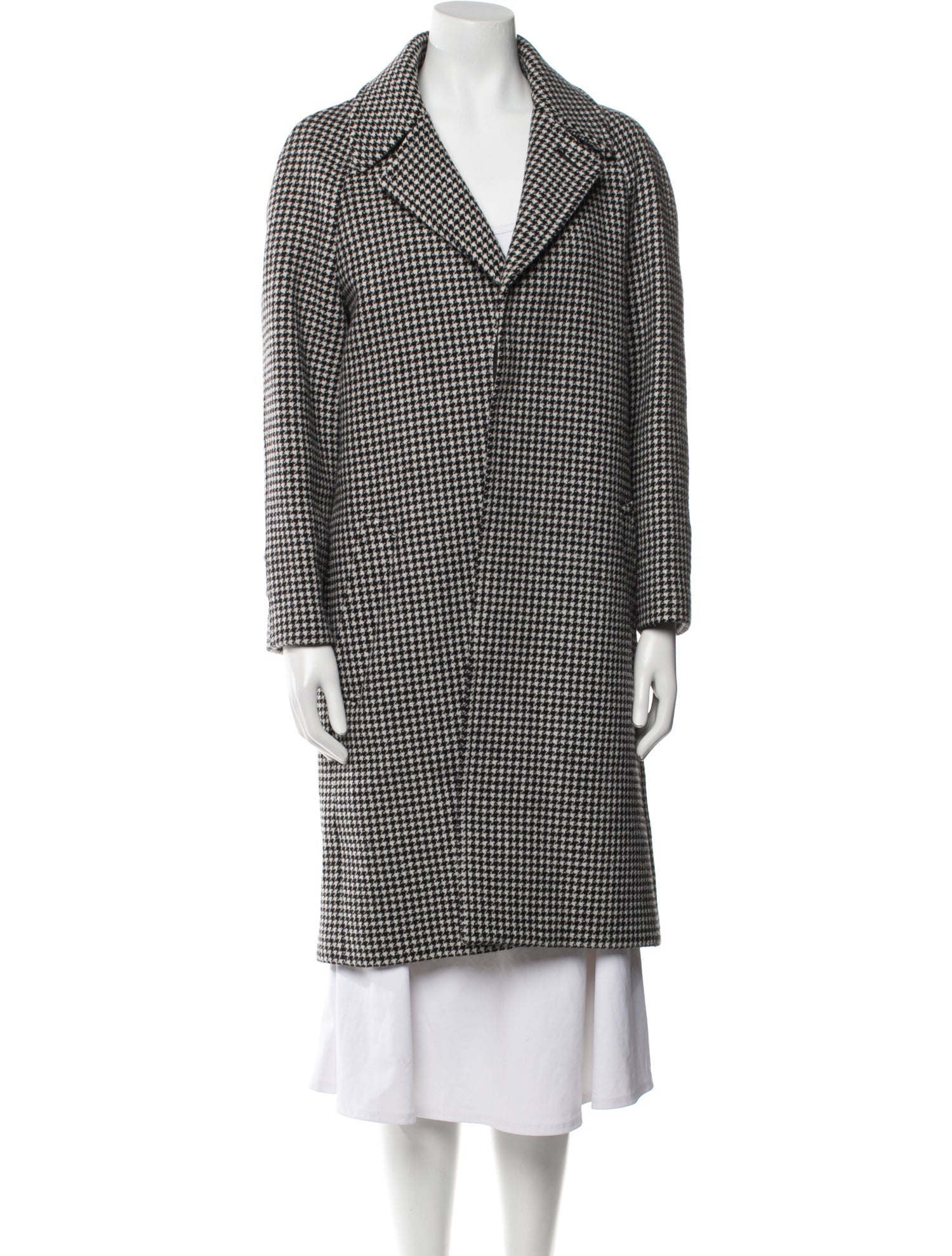 Celine 2019 Houndstooth Mac Coat