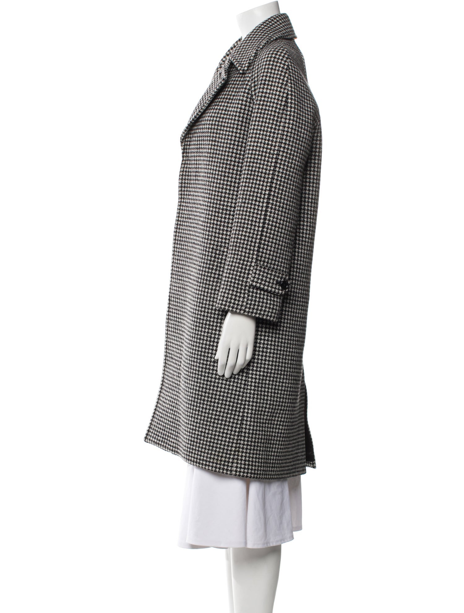 Celine 2019 Houndstooth Mac Coat