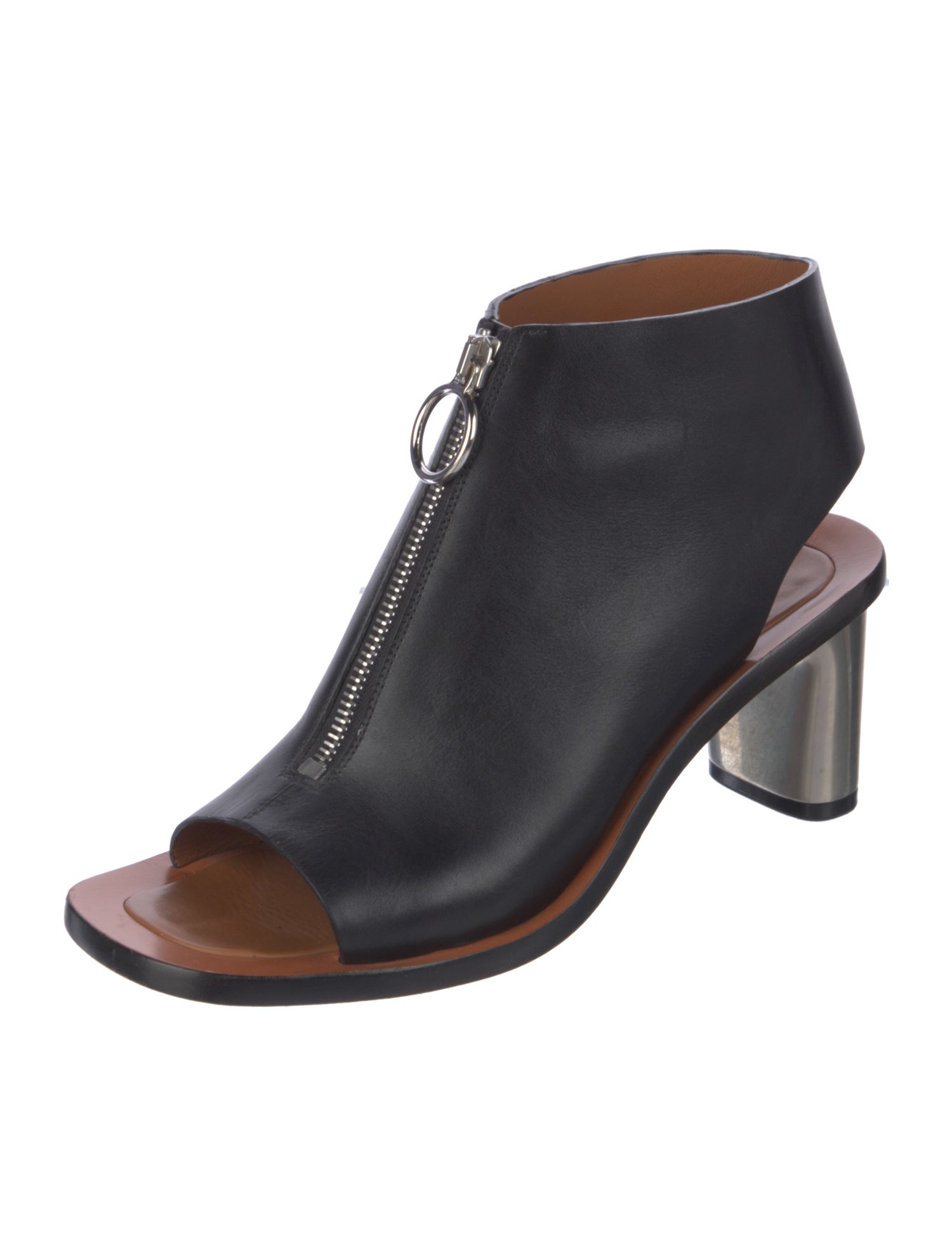 Celine Leather Lace-Up Boots