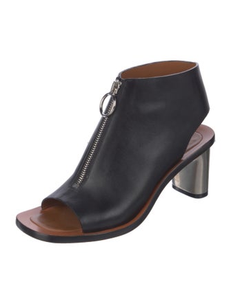 Celine Leather Lace-Up Boots