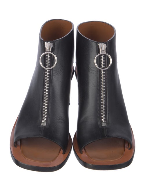 Celine Leather Lace-Up Boots