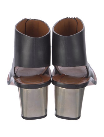 Celine Leather Lace-Up Boots