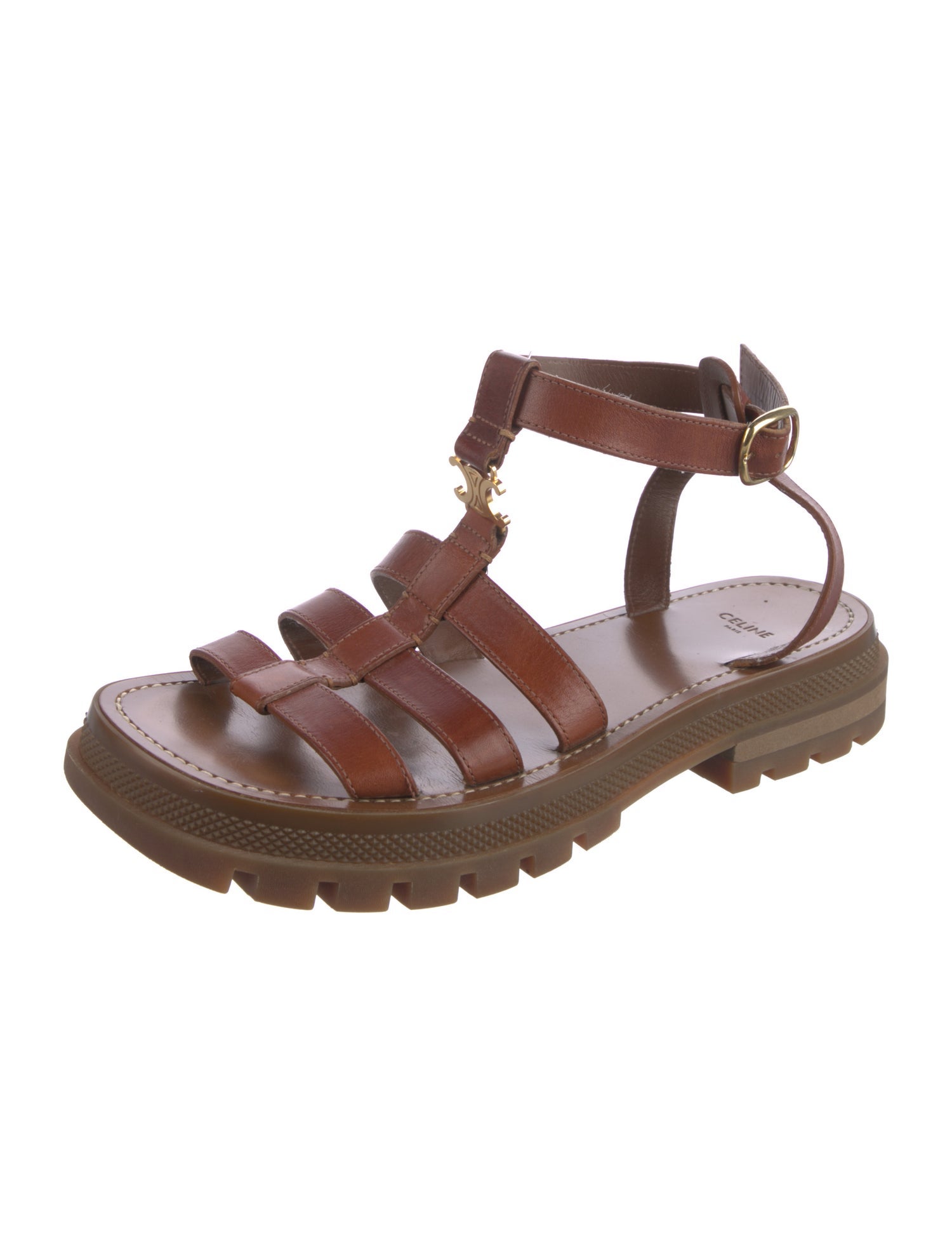 Celine Leather Gladiator Sandals