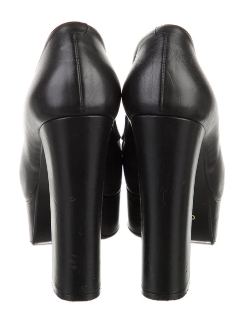 Celine Leather Fringe Trim Accent Pumps