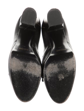 Celine Leather Fringe Trim Accent Pumps