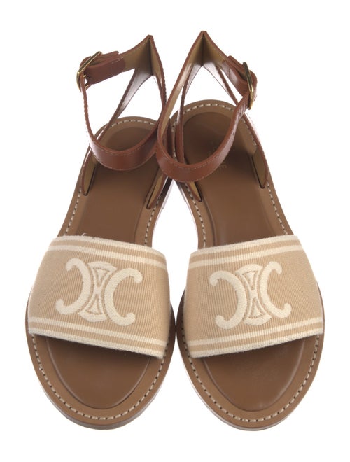 Celine Canvas Printed Sandals