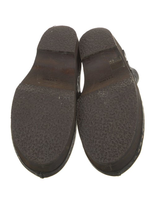 Celine Leather Tassel Accents Mules