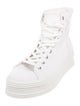 Celine Canvas Leather Trim Embellishment Sneakers