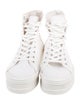 Celine Canvas Leather Trim Embellishment Sneakers