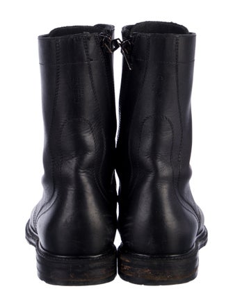 Celine Leather Lace-Up Boots