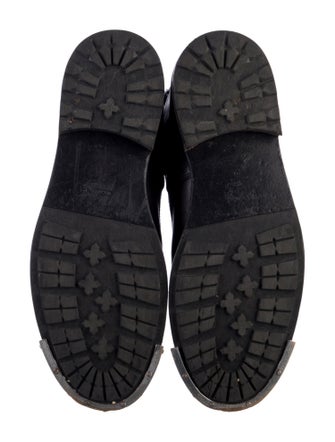 Celine Leather Lace-Up Boots