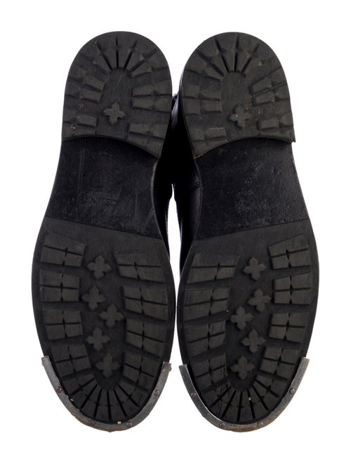 Celine Leather Lace-Up Boots