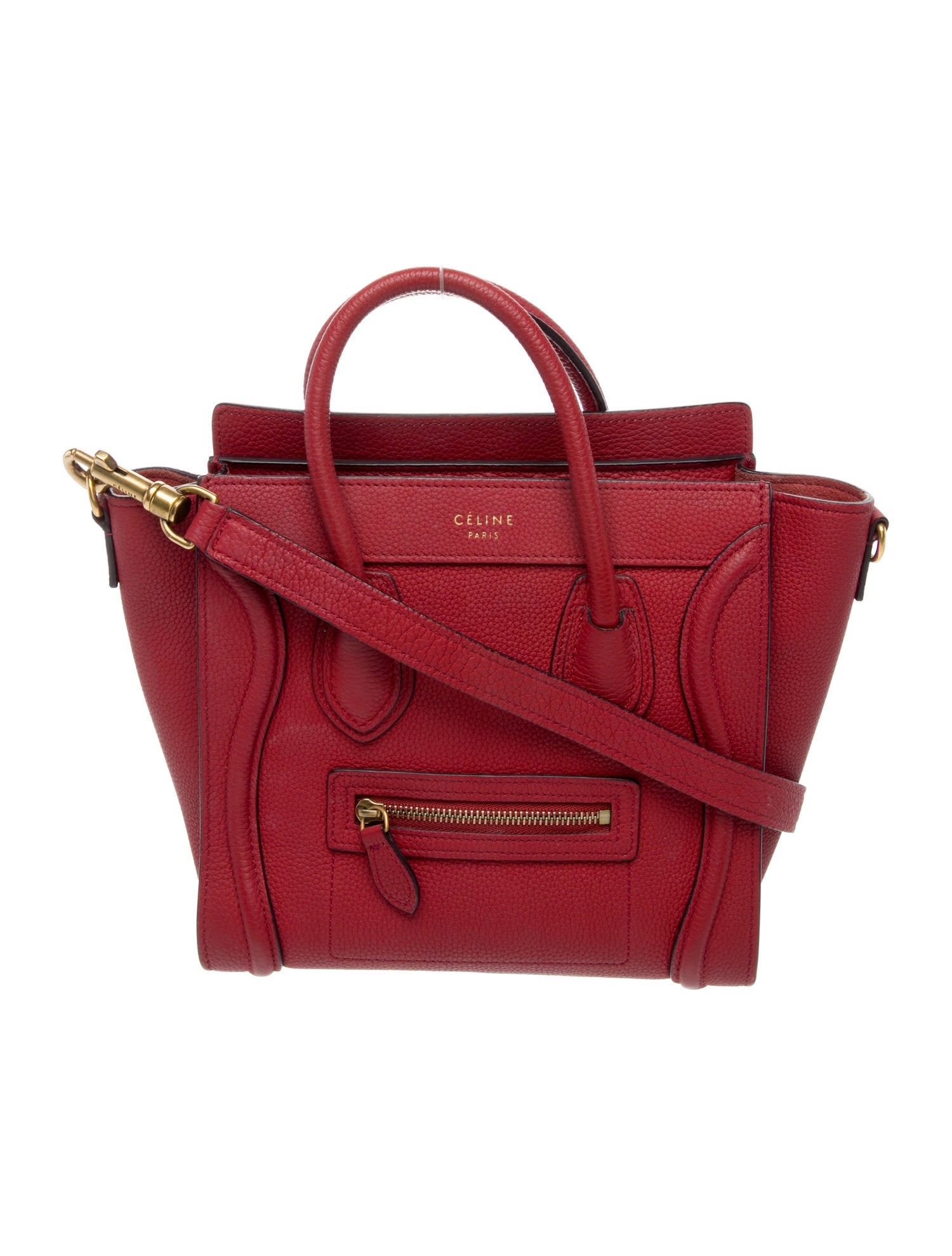 Celine Leather Luggage Nano