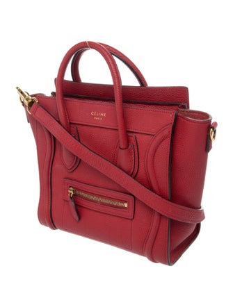 Celine Leather Luggage Nano