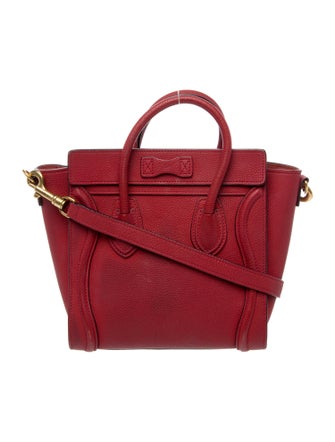 Celine Leather Luggage Nano