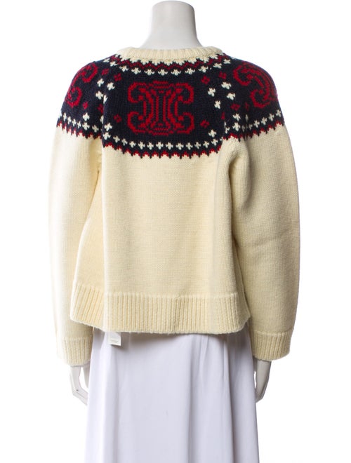 Celine Fair Isle Wool Sweater