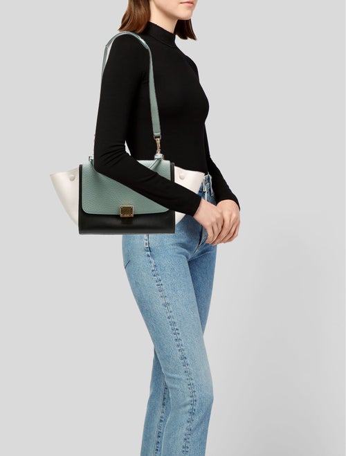 Celine Leather Trapeze Small