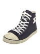 Celine Canvas Leather Trim Embellishment Sneakers