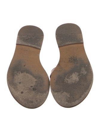 Celine Triomphe Leather Slides